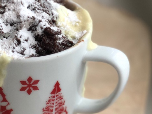 Chocoladecake in mok